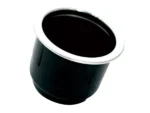 Tigress Black Plastic Cup Holder Insert w/SS Ring On Top