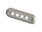 TACO 4-LED Deck Light - Flat Mount - White Housing