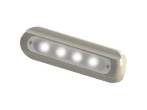 TACO 4-LED Deck Light - Flat Mount - White Housing