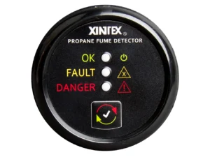 Fireboy-Xintex Propane Fume Detector w/Plastic Sensor - No Solenoid Valve - Black Bezel Display