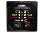 Fireboy-Xintex Propane Fume Detector & Alarm w/2 Plastic Sensors & Solenoid Valve - Square Black Bezel Display