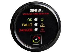 Fireboy-Xintex Gasoline Fume Detector - Black Bezel - 12/24V