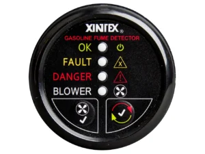 Fireboy-Xintex Gasoline Fume Detector w/Blower Control - Black Bezel - 12V