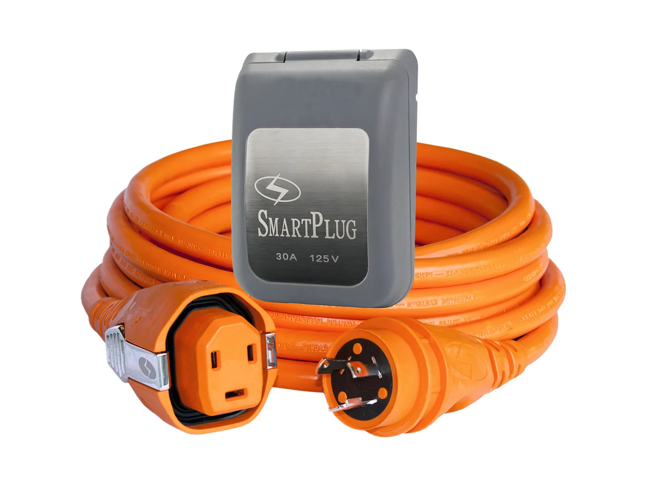 SmartPlug 30 AMP SmartPlug/Twist Type Cordset w/Grey Inlet Cover- 50'