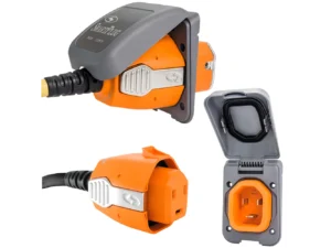 SmartPlug 30 AMP Inlet & Female Cord Connector Combo - Grey