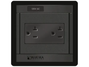 Blue Sea 1479 360 Panel - 120V AC DUal Outlet