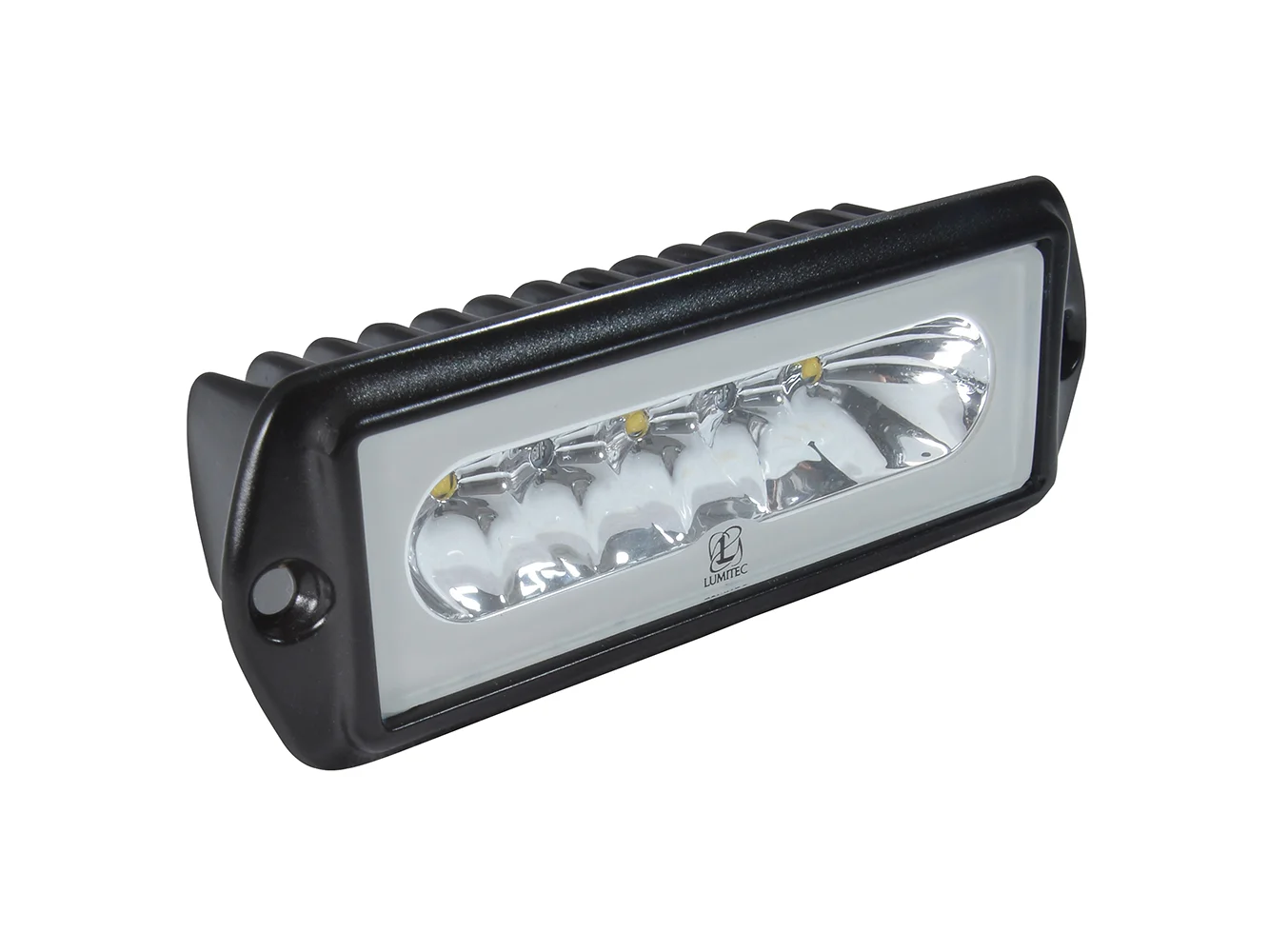 Lumitec Capri2 - Flush Mount LED Flood Light - Black Housing - 2-Color White/Blue Dimming