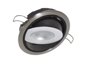 Lumitec Mirage Positionable Down Light - White Dimming, Red/Blue Non-Dimming - Polished Bezel