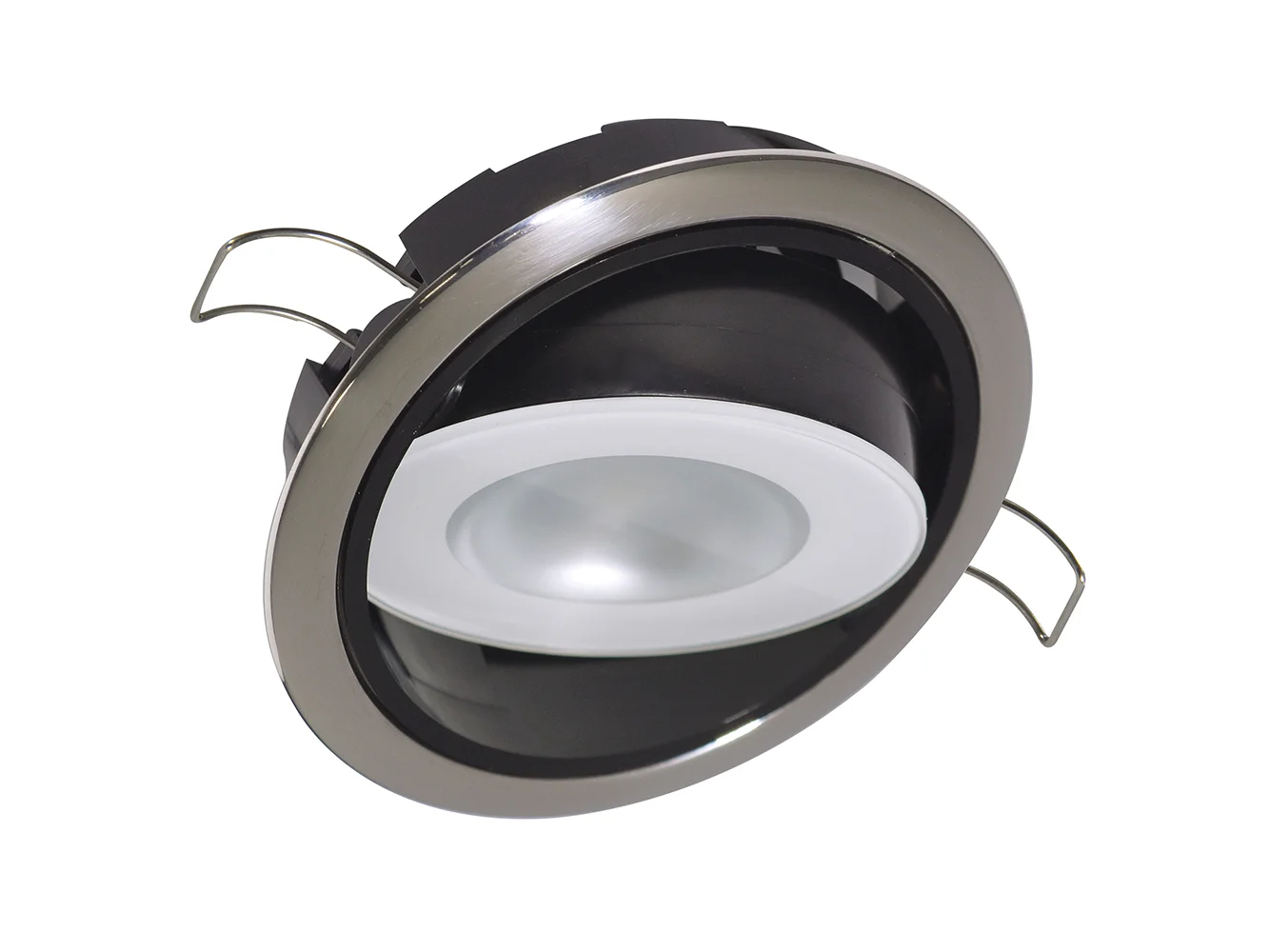 Lumitec Mirage Positionable Down Light - White Dimming, Red/Blue Non-Dimming - Polished Bezel
