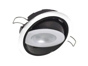 Lumitec Mirage Positionable Down Light - White Dimming, Red/Blue Non-Dimming - White Bezel