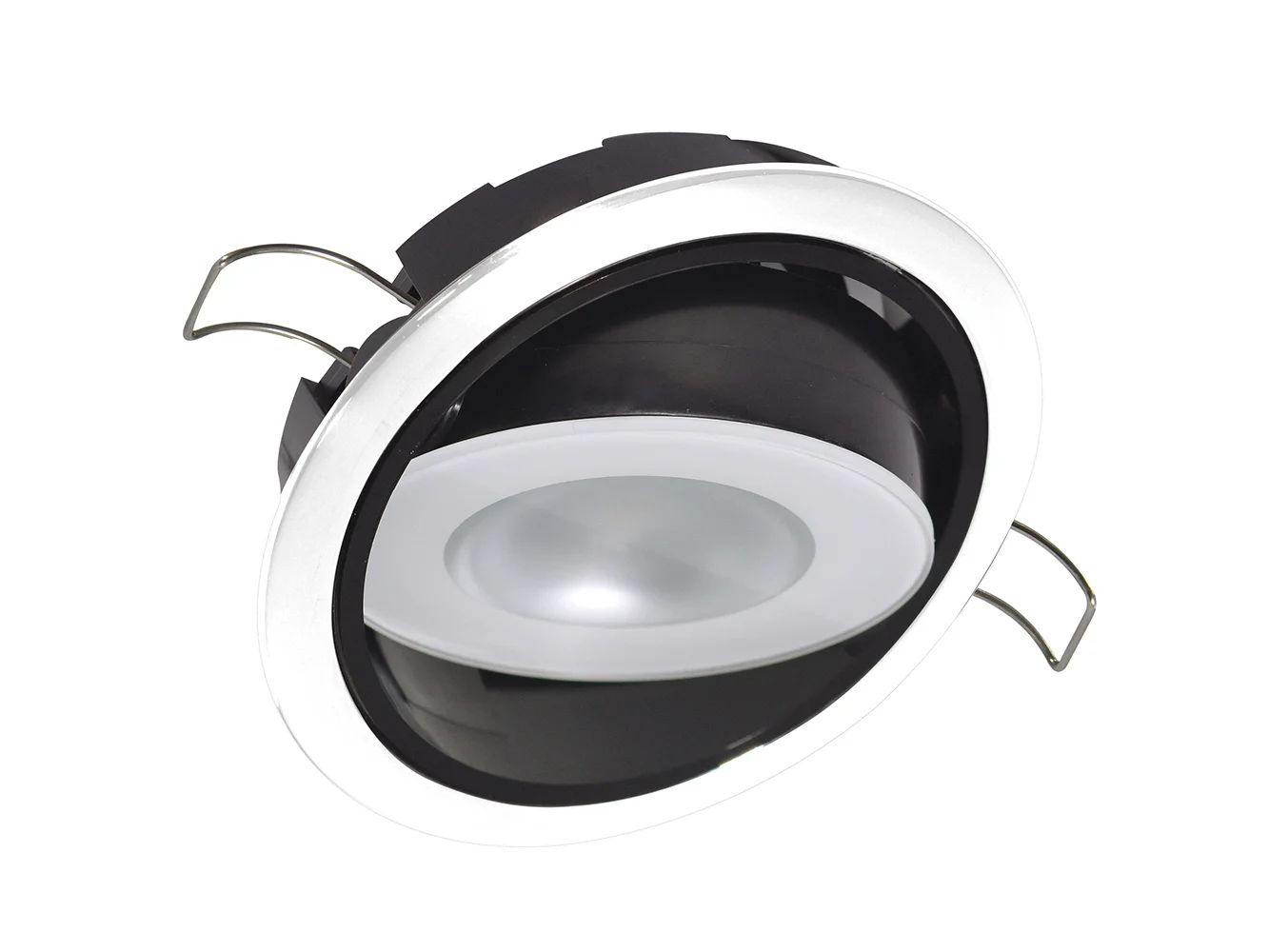 Lumitec Mirage Positionable Down Light - White Dimming, Red/Blue Non-Dimming - White Bezel