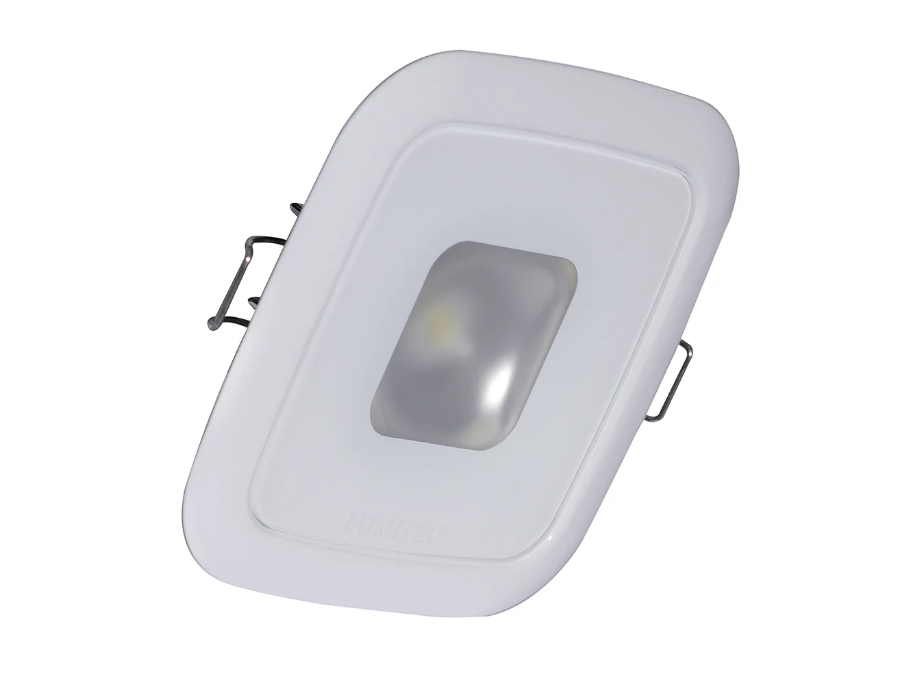 Lumitec Square Mirage Down Light - Spectrum RGBW Dimming - White Bezel