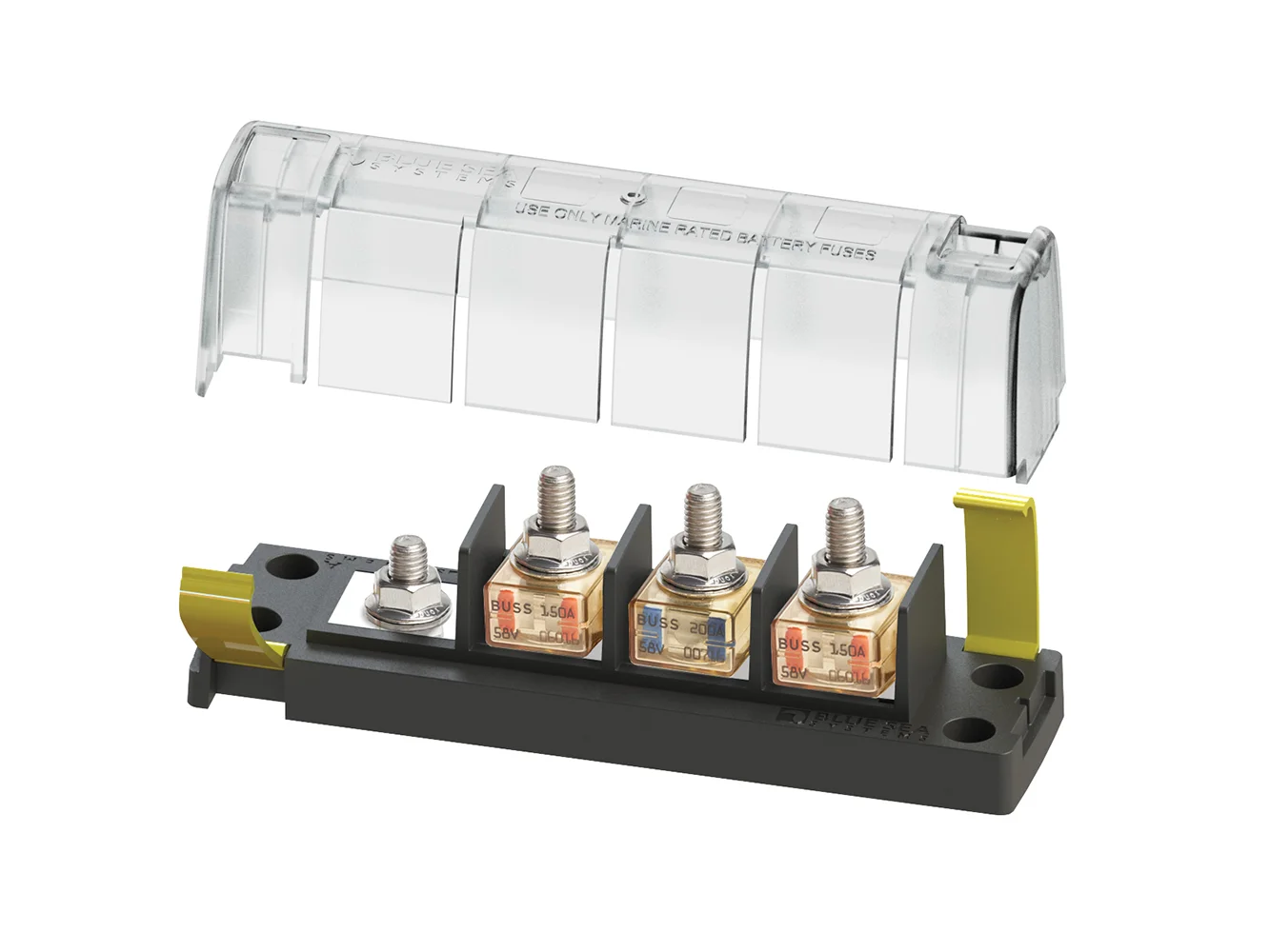 Blue Sea 5196 MRBF Surface Mount 3 Circuit Fuse Block - Common Source