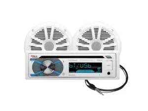 Boss Audio MCK508WB.6 Marine Stereo & 6.5" Speaker Kit - White