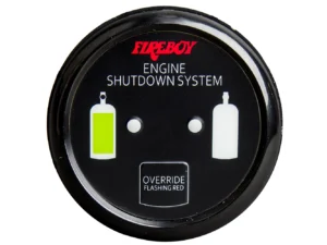 Fireboy-Xintex Deluxe Helm Display w/Gauge Body, LED & Color Graphics f/Engine Shutdown System - Black Bezel Display