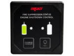 Fireboy-Xintex Deluxe Helm Display w/Membrane Switch, Remote Horn & LEDs f/Engine Shutdown System - Black Bezel Display