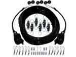 Rupp Triple Rigging Kit W/Lok-Ups & Nok-Outs - 460' Black Mono Cord