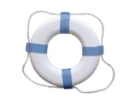 Taylor Made Decorative Ring Buoy - 25" - White/Blue - Not USCG Approved