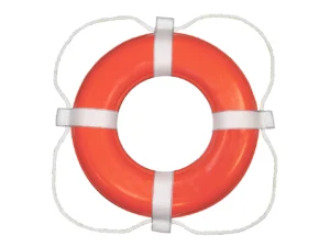 Taylor Made Foam Ring Buoy - 24" - Orange w/White Grab Line