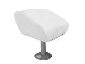 Taylor Made Folding Pedestal Boat Seat Cover - Vinyl White