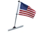 Taylor Made Pontoon 24" Flag Pole Mount & 12" x 18" US Flag