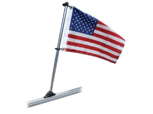 Taylor Made Pontoon 24" Flag Pole Mount & 12" x 18" US Flag