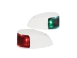 Hella Marine NaviLED Deck Mount Port & Starboard Pair - 2nm - Colored Lens/White Housing