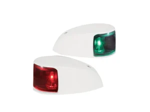 Hella Marine NaviLED Deck Mount Port & Starboard Pair - 2nm - Colored Lens/White Housing