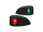 Hella Marine NaviLED Deck Mount Port & Starboard Pair - 2nm - Colored Lens/Black Housing