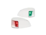 Hella Marine NaviLED Deck Mount Port & Starboard Pair - 2nm - Clear Lens/White Housing