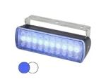 Hella Marine Sea Hawk XL Dual Color LED Floodlights - Blue/White LED - Black Housing