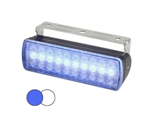 Hella Marine Sea Hawk XL Dual Color LED Floodlights - Blue/White LED - Black Housing