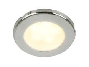 Hella Marine EuroLED 75 3" Round Screw Mount Down Light - Warm White LED - Stainless Steel Rim - 12V