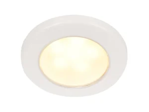 Hella Marine EuroLED 75 3" Round Screw Mount Down Light - Warm White LED - White Plastic Rim - 12V
