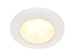Hella Marine EuroLED 75 3" Round Screw Mount Down Light - Warm White LED - White Plastic Rim - 24V