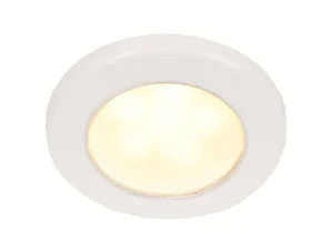 Hella Marine EuroLED 75 3" Round Screw Mount Down Light - Warm White LED - White Plastic Rim - 24V