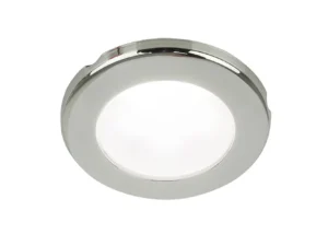 Hella Marine EuroLED 75 3" Round Screw Mount Down Light - White LED - Stainless Steel Rim - 12V