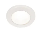 Hella Marine EuroLED 75 3" Round Screw Mount Down Light - White LED - White Plastic Rim - 24V