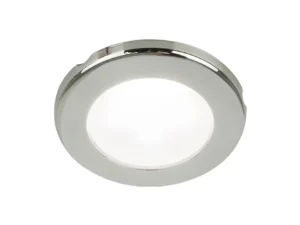 Hella Marine EuroLED 75 3" Round Screw Mount Down Light - White LED - Stainless Steel Rim - 24V