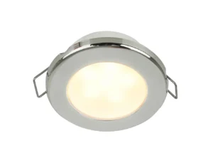 Hella Marine EuroLED 75 3" Round Spring Mount Down Light - Warm White LED - Stainless Steel Rim - 24V