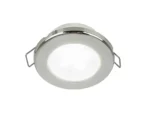 Hella Marine EuroLED 75 3" Round Spring Mount Down Light - White LED - Stainless Steel Rim - 12V