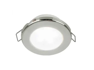 Hella Marine EuroLED 75 3" Round Spring Mount Down Light - White LED - Stainless Steel Rim - 12V