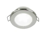 Hella Marine EuroLED 75 3" Round Spring Mount Down Light - White LED - Stainless Steel Rim - 24V