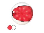Hella Marine EuroLED 130 Surface Mount Touch Lamp - Red/White LED - White Housing