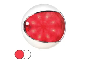 Hella Marine EuroLED 130 Surface Mount Touch Lamp - Red/White LED - White Housing