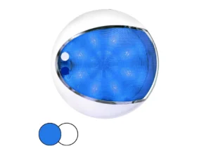 Hella Marine EuroLED 175 Surface Mount Touch Lamp - Blue/White LED - White Housing