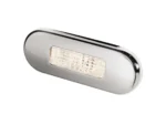 Hella Marine Surface Mount Oblong LED Courtesy Lamp - Warm White LED - Stainless Steel Bezel