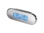 Hella Marine Surface Mount Oblong LED Courtesy Lamp - Blue LED - Stainless Steel Bezel
