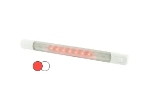 Hella Marine Surface Strip Light w/Switch - White/Red LEDs - 12V