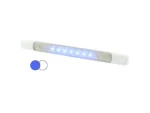 Hella Marine Surface Strip Light w/Switch - White/Blue LEDs - 12V